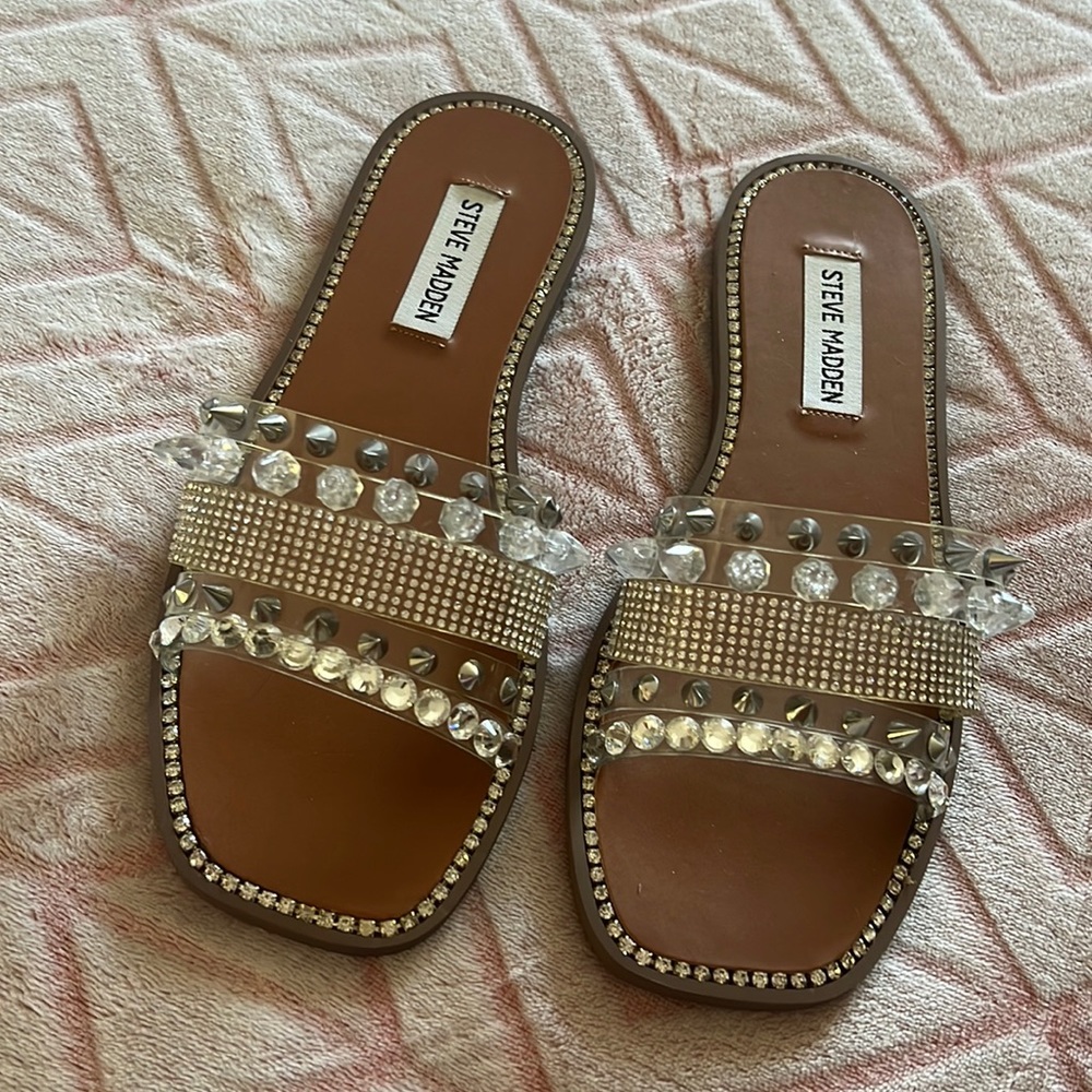 Steve Madden Clear Leandra Sandals